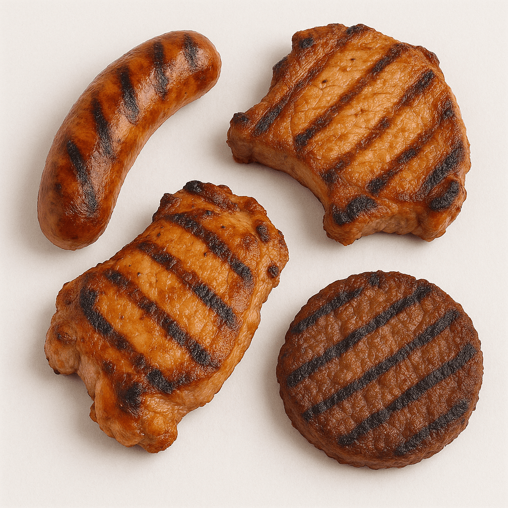 Grilled meat products