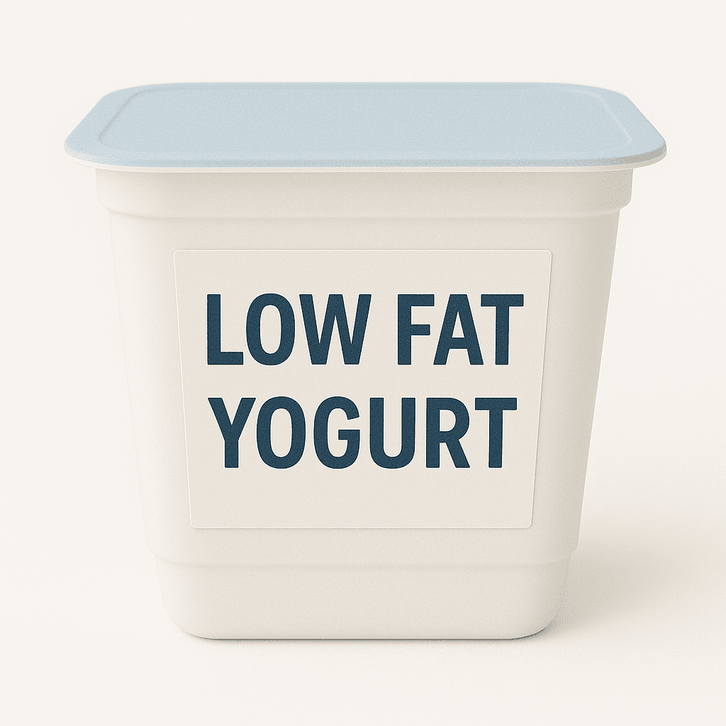 Yogurt, low fat